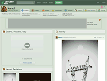 Tablet Screenshot of karaul.deviantart.com