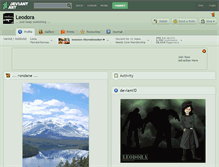 Tablet Screenshot of leodora.deviantart.com