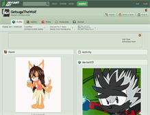 Tablet Screenshot of getsugathewolf.deviantart.com