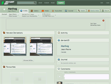 Tablet Screenshot of manhog.deviantart.com
