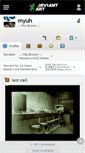 Mobile Screenshot of myuh.deviantart.com