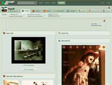 Tablet Screenshot of myuh.deviantart.com