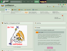 Tablet Screenshot of lordpatamon.deviantart.com