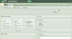 Desktop Screenshot of catem.deviantart.com