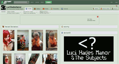 Desktop Screenshot of lucihadesmanor.deviantart.com