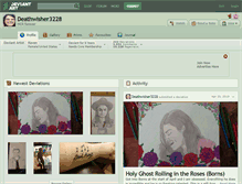 Tablet Screenshot of deathwisher3228.deviantart.com