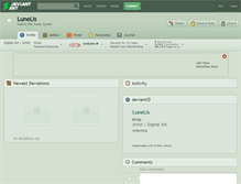 Tablet Screenshot of lunelis.deviantart.com
