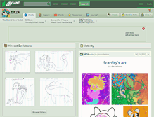 Tablet Screenshot of bit24.deviantart.com