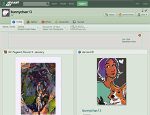 Tablet Screenshot of bunnychan13.deviantart.com