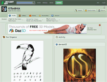 Tablet Screenshot of 10tonbrick.deviantart.com