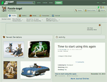 Tablet Screenshot of foxxie-angel.deviantart.com