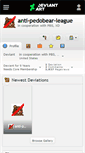 Mobile Screenshot of anti-pedobear-league.deviantart.com
