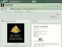 Tablet Screenshot of greenfire95.deviantart.com