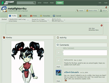 Tablet Screenshot of metalfighterriku.deviantart.com