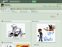 Tablet Screenshot of bluelink.deviantart.com