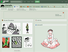 Tablet Screenshot of ninemafia.deviantart.com