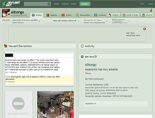 Tablet Screenshot of elhongo.deviantart.com