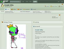 Tablet Screenshot of invader-milky.deviantart.com