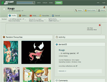 Tablet Screenshot of kougo.deviantart.com