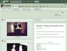 Tablet Screenshot of dumped.deviantart.com