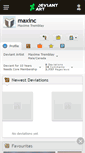 Mobile Screenshot of maxinc.deviantart.com