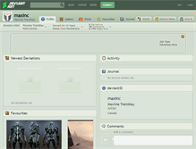 Tablet Screenshot of maxinc.deviantart.com