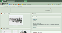 Desktop Screenshot of honey10.deviantart.com