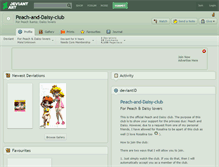 Tablet Screenshot of peach-and-daisy-club.deviantart.com