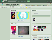 Tablet Screenshot of custom-sonic-charrys.deviantart.com
