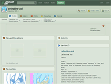 Tablet Screenshot of celestine-aoi.deviantart.com