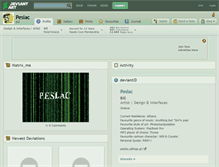Tablet Screenshot of peslac.deviantart.com