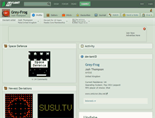 Tablet Screenshot of grey-frog.deviantart.com