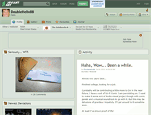 Tablet Screenshot of doublehelix88.deviantart.com