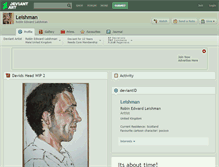 Tablet Screenshot of leishman.deviantart.com