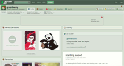 Desktop Screenshot of greenbunny.deviantart.com