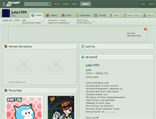 Tablet Screenshot of julia1999.deviantart.com