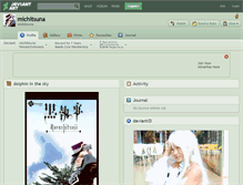 Tablet Screenshot of michitsuna.deviantart.com