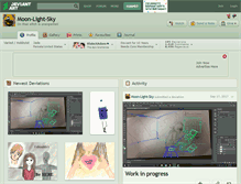 Tablet Screenshot of moon-light-sky.deviantart.com