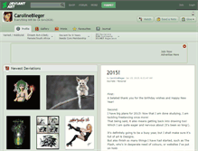 Tablet Screenshot of carolinebleger.deviantart.com