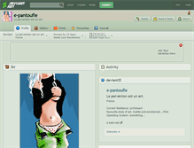 Tablet Screenshot of e-pantoufle.deviantart.com