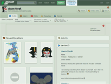 Tablet Screenshot of doom-freak.deviantart.com