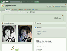 Tablet Screenshot of kitsuneofroses.deviantart.com