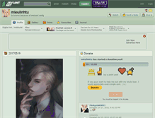Tablet Screenshot of mieulinhtu.deviantart.com