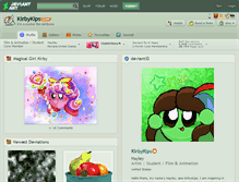 Tablet Screenshot of kirbykips.deviantart.com