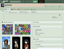 Tablet Screenshot of einstinette.deviantart.com