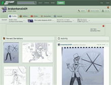 Tablet Screenshot of brokenhero0409.deviantart.com