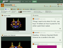 Tablet Screenshot of octomantis.deviantart.com