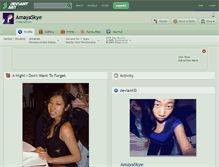Tablet Screenshot of amayaskye.deviantart.com