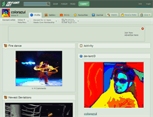 Tablet Screenshot of colorazul.deviantart.com