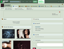 Tablet Screenshot of monsteri.deviantart.com